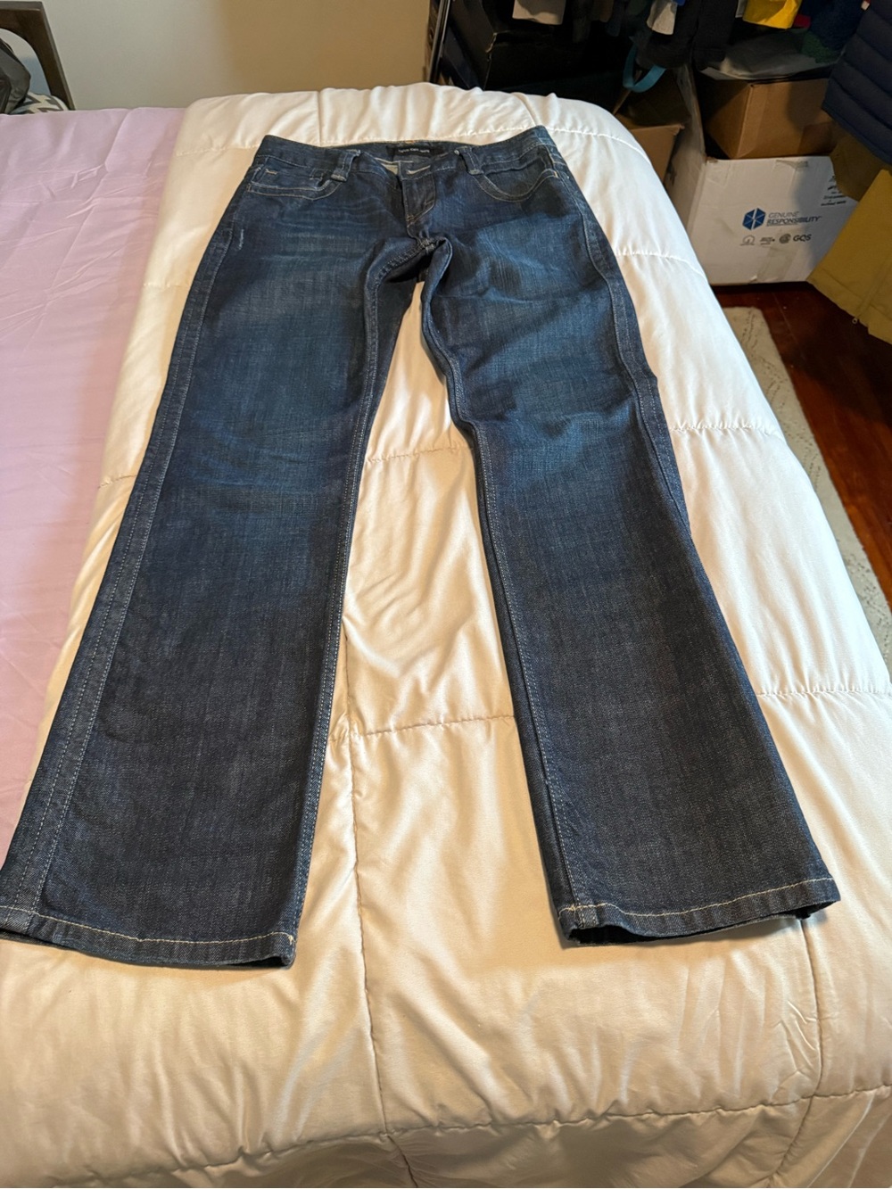 Calvin Klein Jeans Dark Blue Denim Lean Bootcut